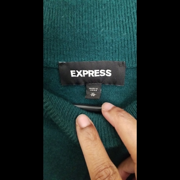 🆕️ LISTING!! EXPRESS MOCK NECK BALLOON SLEEVE SWEATER TOP - Picture 11 of 11